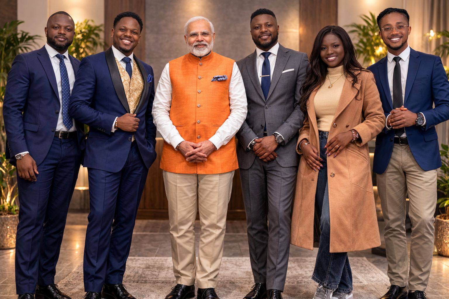 NIGY Officials with Modi